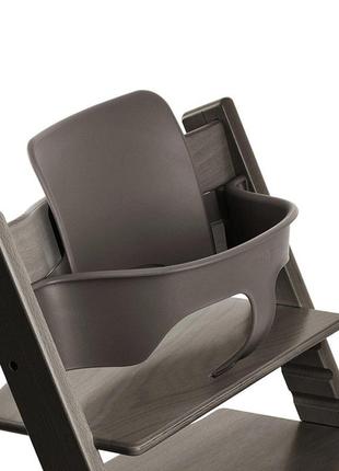 Спинка з обмежувачем для стільчика stokke tripp trapp hazy grey