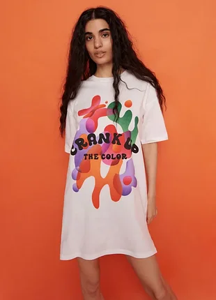 Ночная рубашка reserved свободного кроя из хлопка.