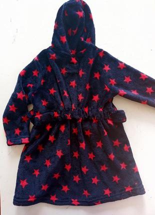 Пухнастий флісовий халат на 3-4 роки8 фото