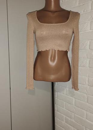 Топ нежный беж от shein, размер xs.