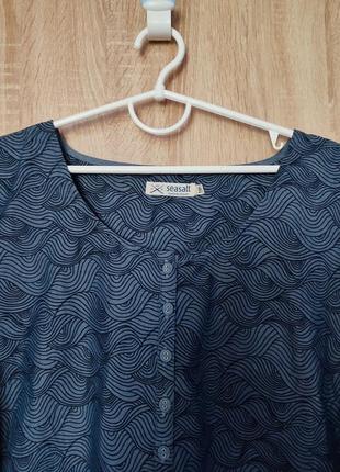 Легкая хлопковая туника туника удлиненная блуза размер 48-50-523 фото