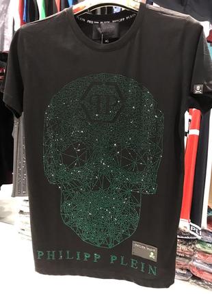 Футболка мужская philipp plein чёрная