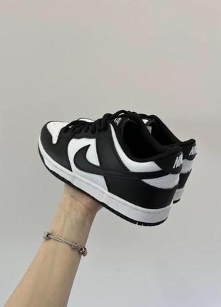 Кроссовки nike sb dunk low black white6 фото