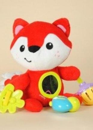 Лисичка fisher-price, актівіті, іграшка для немовлят, погремушка