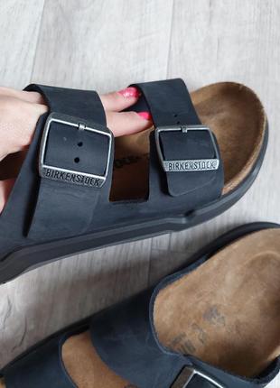 Стильні шкіряні ортопедичні шльопанці birkenstock arizona, 41 розмір,made in germany,8 фото