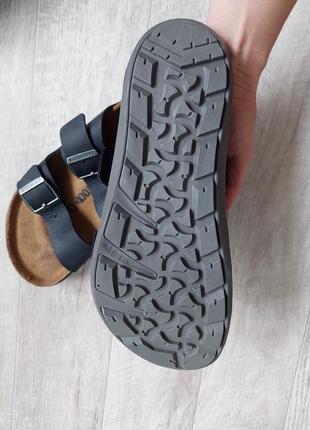 Стильні шкіряні ортопедичні шльопанці birkenstock arizona, 41 розмір,made in germany,10 фото