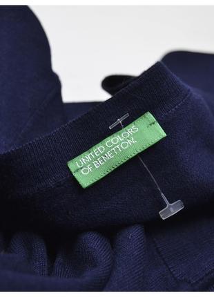 Benetton l / дуже легкий преміальний темно синій джемпер з додаванням віскози