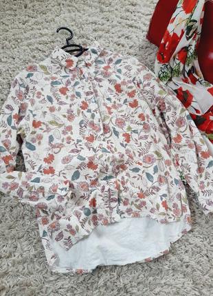 Стильная вельветовая рубашка в цветочный принт, sister volution, p. s-м3 фото