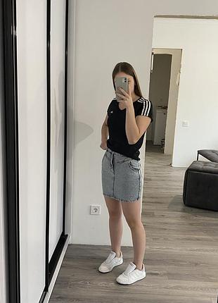 Джинсовая мини деним от denim co 4