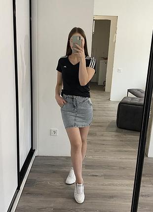 Джинсовая мини деним от denim co 6