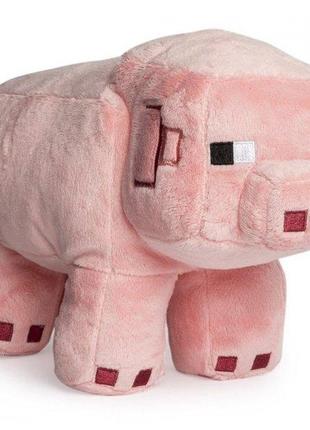 Детская мягкая игрушка из игры minecraft свинка "pig cochon" 28 см