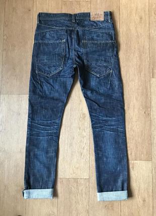 Селвидж высокие джинсы под japan sevedge raw denim fade skinny япония сша синие evisu uniqlo2 фото