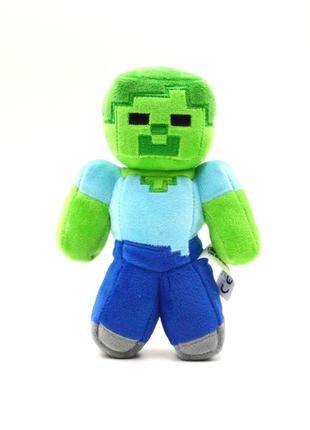 М'яка іграшка зомбі майнкрафт 30 см minecraft