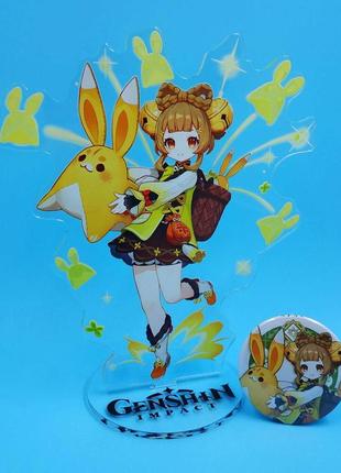 Акриловая фигурка яо яо из геншин импакт / genshin impact