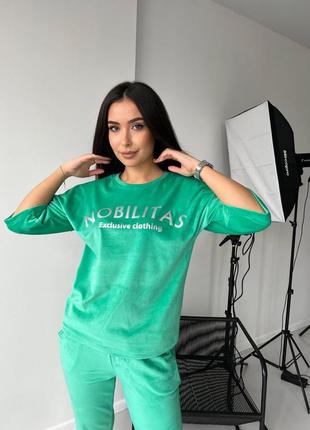 Крутой женский костюм с футболкой 9 цветов