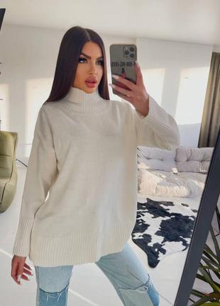 Светр оверсайз з горлом 7