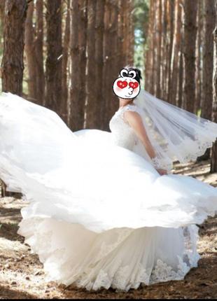 Свадебное платье, цвет айвори3 фото