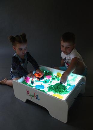Световой планшет песочница noofik овальный baby_ok