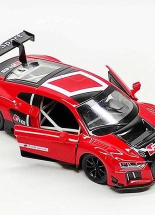 Машинка автопром "audi r8 lms" красная 68262a