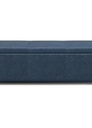 Пуф чорний 1220 мм. з шухлядою «вірма 4 велика» пуф, пуфи, пуф шкірозамінник, пуф екошкіра...