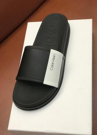 Шльопанці calvin klein mackee f0985 black/white