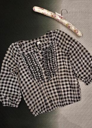 Рубашка, блуза в клетку
