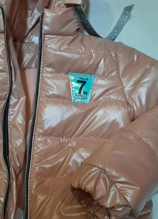 Куртка демисезонная утеплённая на флисовой подкладке для девочки 5-6 лет на рост 110-116 см2 фото