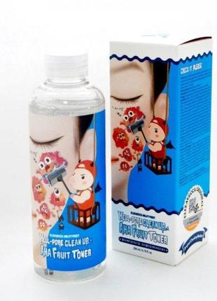 Тонер з ана-кислотами elizavecca milky piggy hell pore clean up aha fruit toner