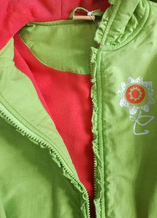 Куртка ветровка удленённая салатовая для девочки 5-6 лет /на рост 116 см3 фото