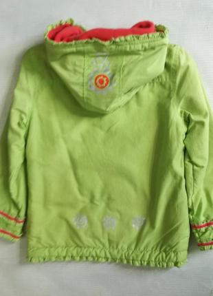 Куртка ветровка удленённая салатовая для девочки 5-6 лет /на рост 116 см2 фото