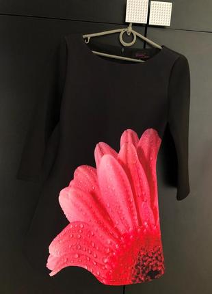 Міні сукня з квіткою1 фото