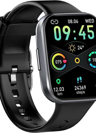 Смарт-часы 2022 г., 1,69-дюймовые фитнес-часы с сенсорным экраном и монитором сердечного ритма и сна, фитнес-т