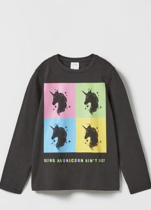 Лонгслив, футболка с длинным рукавом zara 7 лет, 122 рост