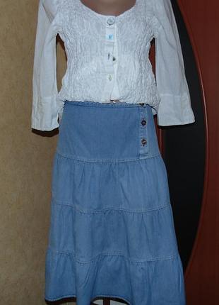 Джинсова фірмова спідниця cherokee (розмір-14)42-44