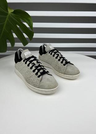 Оригинальные замшевые кеды adidas stan smith