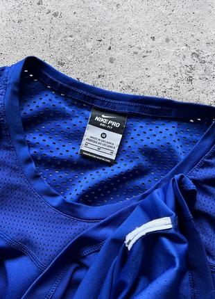 Nike dri-fit pro women’s blue sport t-shirt спортивна футболка6 фото