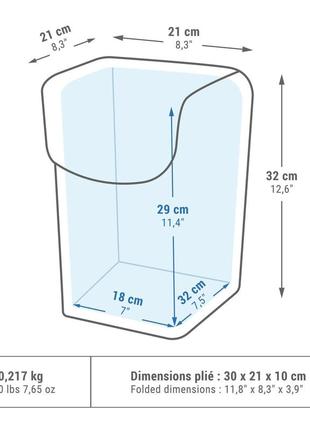 Похідна сумка-холодильник / термосумка quechua compact 10л для кемпінгу2 фото