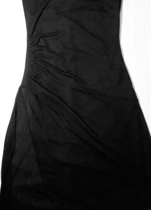 Чёрное  платье без бретелей1 фото