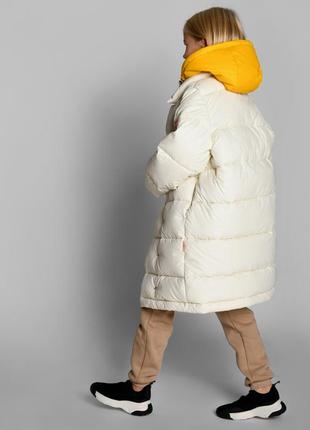 Шикарная зимняя светлая куртка пуховик для девочек  x-woyz2 фото