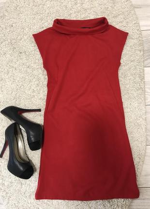 Красное платье zara