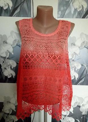 Майка ажурна накидка