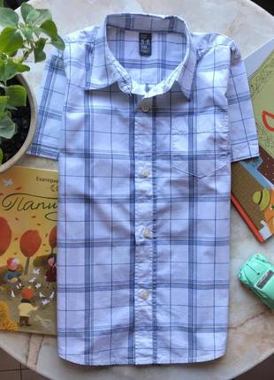 Рубашка в клетку zara на 5-6 лет