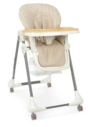 Стільчик для годування bambi m 3233l white