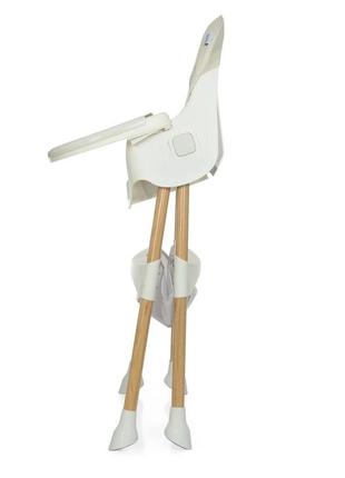 Стільчик для годування bambi m 4136-2 white wood5 фото