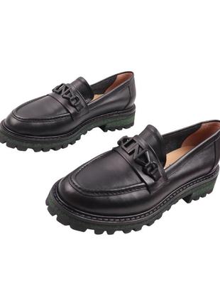 Туфли женские lottini черные натуральная кожа, 39