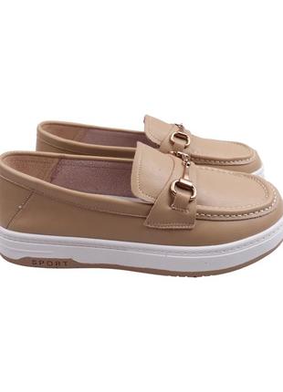 Туфли женские gifanni бежевые натуральная кожа, 40