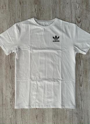 Футболка белая l3v3l adidas 👕