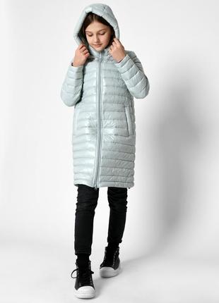 Фирменная детская удлиненная весенняя куртка x-woyz для девочки6 фото