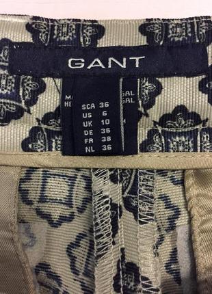 Укороченные брюки, gant, размер 36/s8 фото