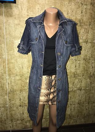Джинсовий тренч,плащ,джинсове сукню 2